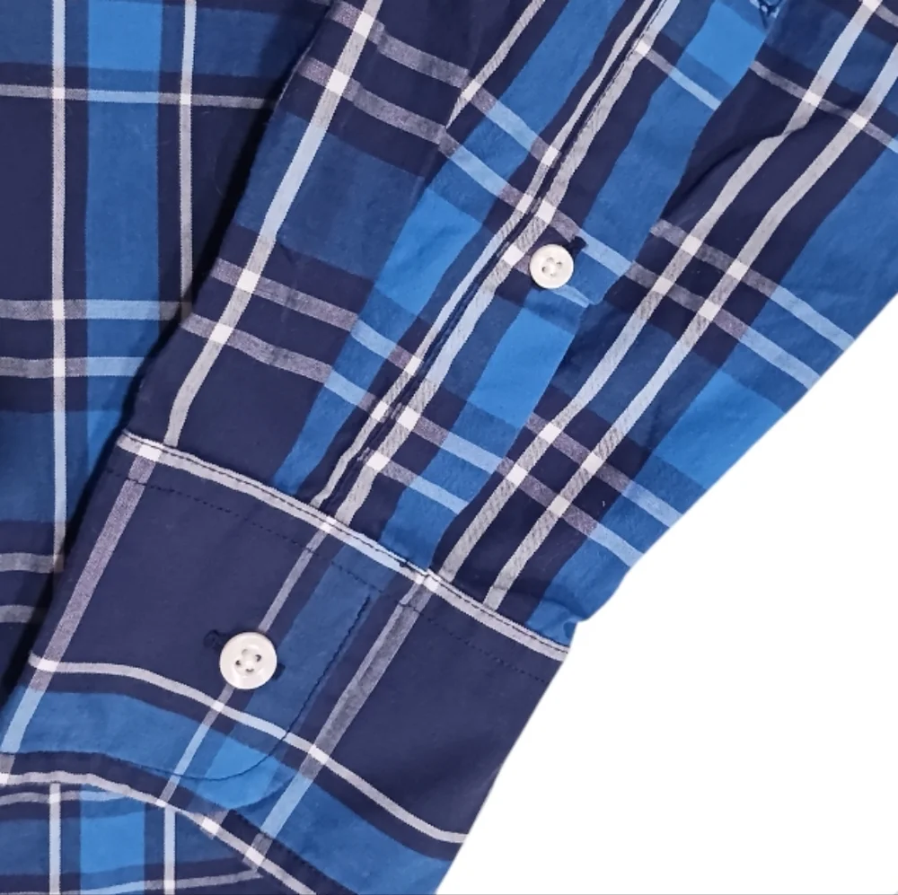 J. Crew Button Down Long Sleeve Plaid Tartan Shirt Preppy Casual